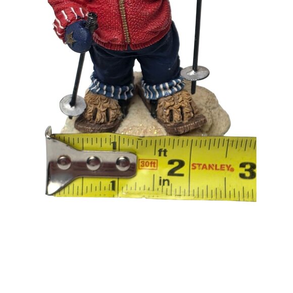 Kuddles Korner Bear Skiing Figurine Statue January 11804 Home Interiors 2002 - Picture 9 of 10